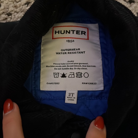 Hunter navy blue paddock jacket 2T - Picture 2 of 2